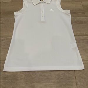 Women’s White Sleeveless Loudmouth Golf Shirt